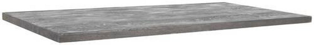 TISCHPLATTE Wildeiche massiv Wildeiche, Graubraun  - Wildeiche/Graubraun, MODERN, Holz (180/90/5,5cm) - Boxxx