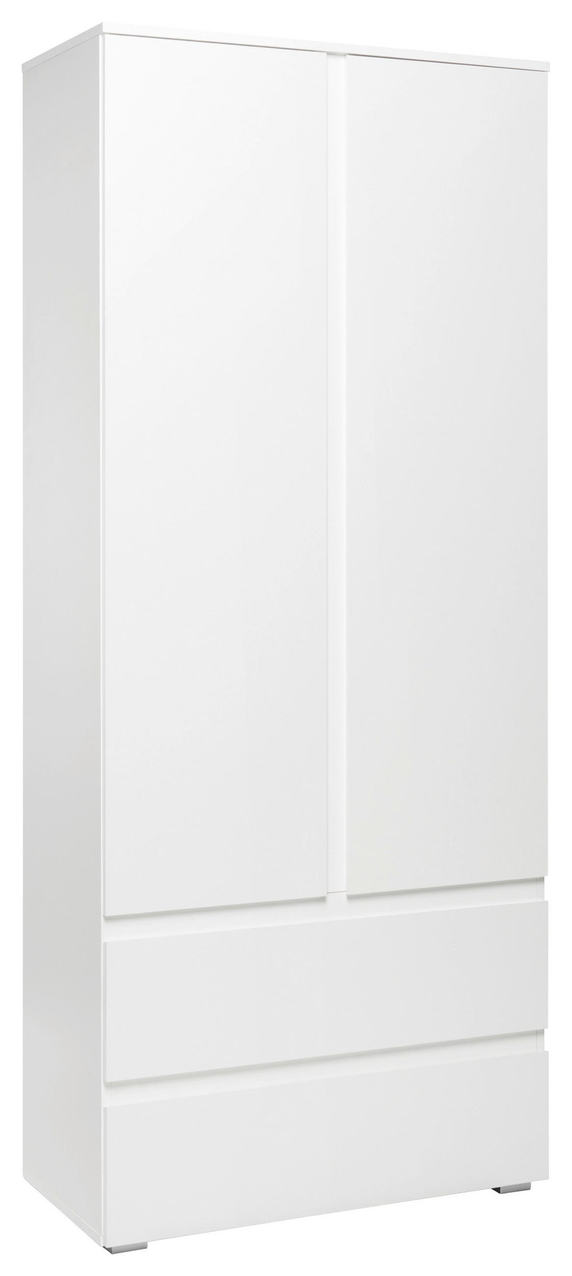 DREHTÜRENSCHRANK 2-türig Weiß - Weiß, KONVENTIONELL, Holzwerkstoff (80/191/40cm) - MID.YOU