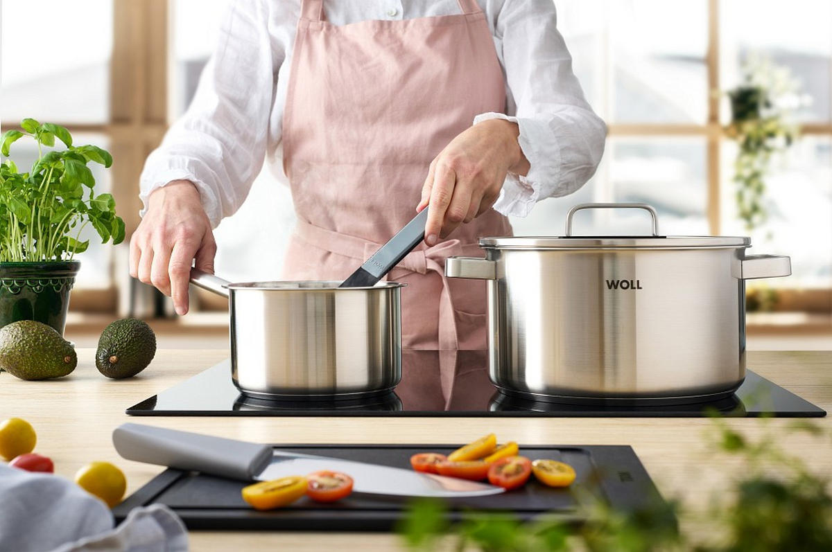 KOCHTOPFSET Steel  - Silberfarben, Basics, Metall - WOLL