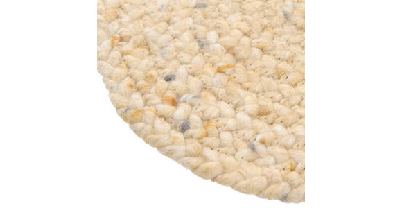 HANDWEBTEPPICH 35 cm Blau, Gelb, Türkis, Hellgrau, Beige, Koralle  - Türkis/Blau, KONVENTIONELL, Textil (35cm) - Linea Natura