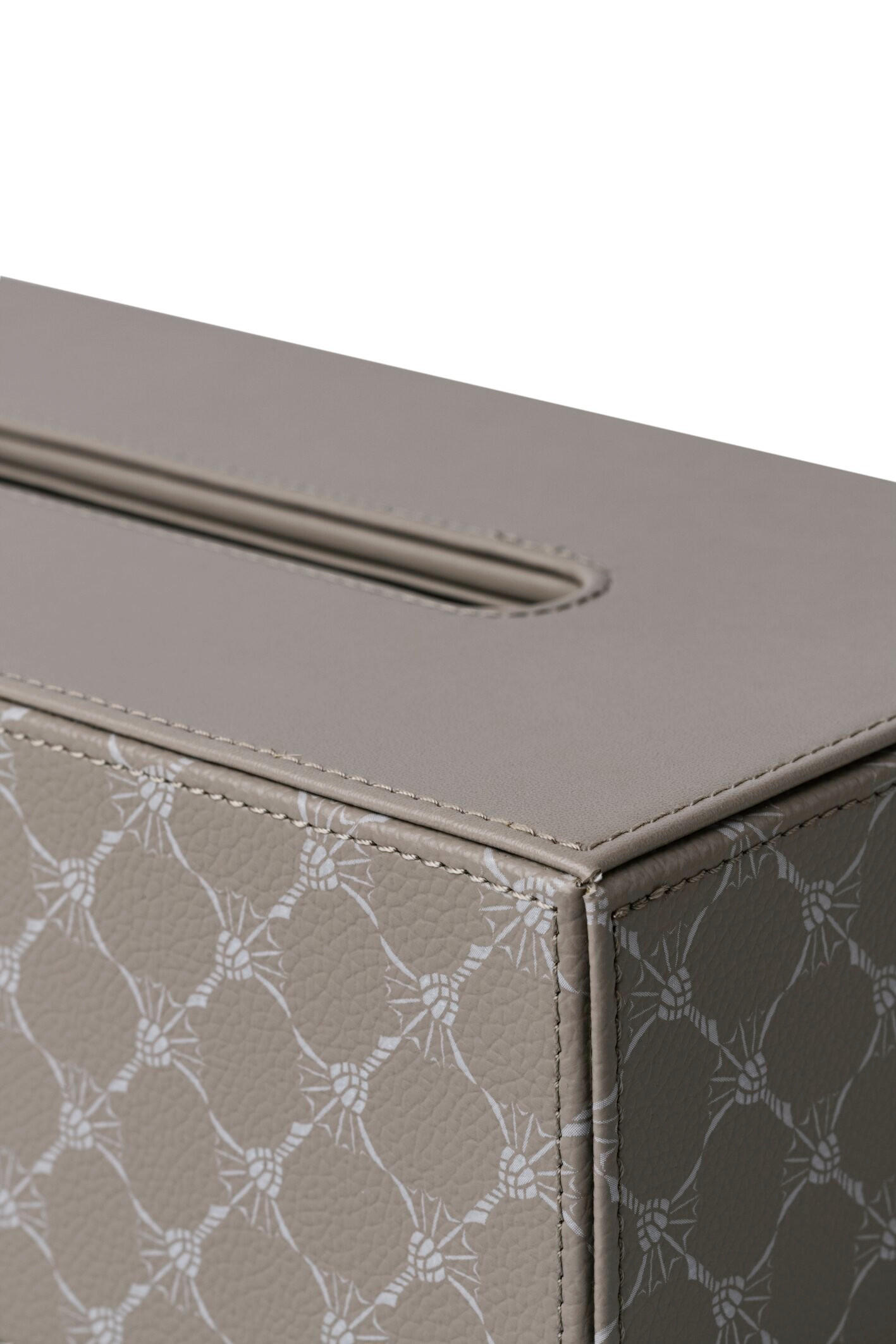 Thumbnail - Joop! Aufbewahrungsbox Joop! Cornflower, Grau, Weiß, Kunststoff, Lederoptik, 12.5x24x9 cm, Handmade in Thailand, Ordnen ...