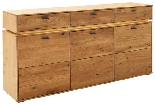 SIDEBOARD 183/90/44 cm - skogsek/antracit, Natur, metall/trämaterial (183/90/44cm) - MID.YOU