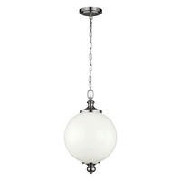 HÄNGELEUCHTE 30.5 /64.5  cm    - Nickelfarben, Konventionell, Glas/Metall (30.5 /64.5 cm) - Elstead Lighting