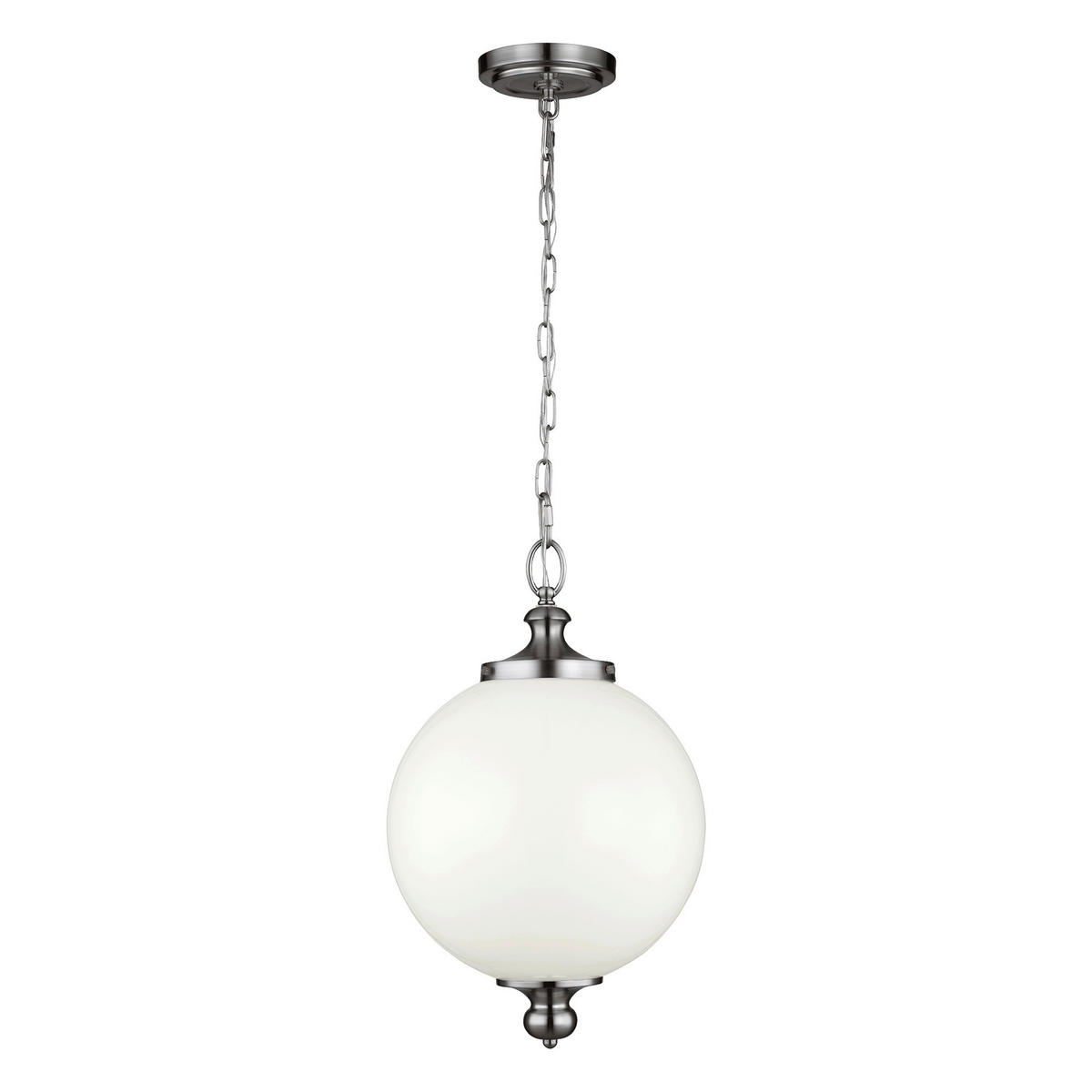 HÄNGELEUCHTE 30.5 /64.5  cm    - Nickelfarben, Konventionell, Glas/Metall (30.5 /64.5 cm) - Elstead Lighting