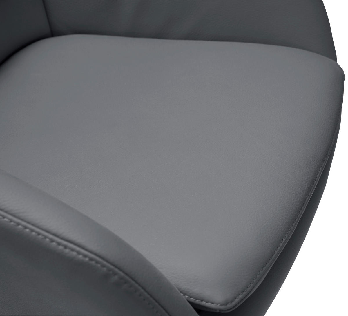 BARHOCKER Echtleder Blau, Schwarz Eisen Sitzfläche 360° drehbar, inklusive Armlehnen  - Blau/Schwarz, Design, Leder/Metall (54,5/88-108/53,5cm) - Cassando