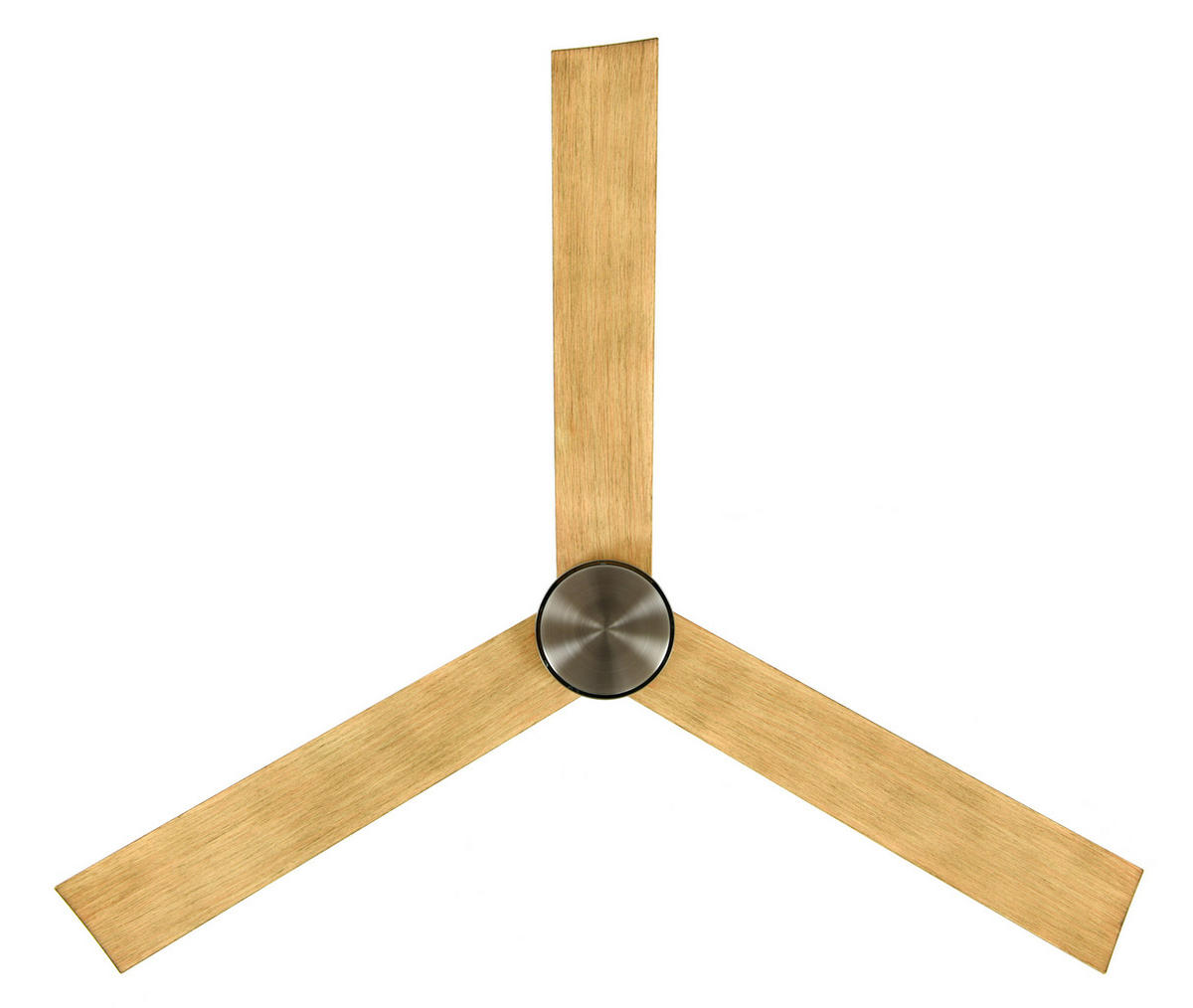 DECKENVENTILATOR   132 cm   - Teakfarben/Nickelfarben, Trend, Kunststoff/Metall (132cm) - P & B