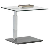 COUCHTISCH ESG 55/47/47-63 cm rechteckig  - Design, Glas/Holzwerkstoff (55/47/47-63cm)