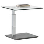 COUCHTISCH in Metall, Glas, Holzwerkstoff 55/47/47-63 cm  - Design, Glas/Holzwerkstoff (55/47/47-63cm) - Venda