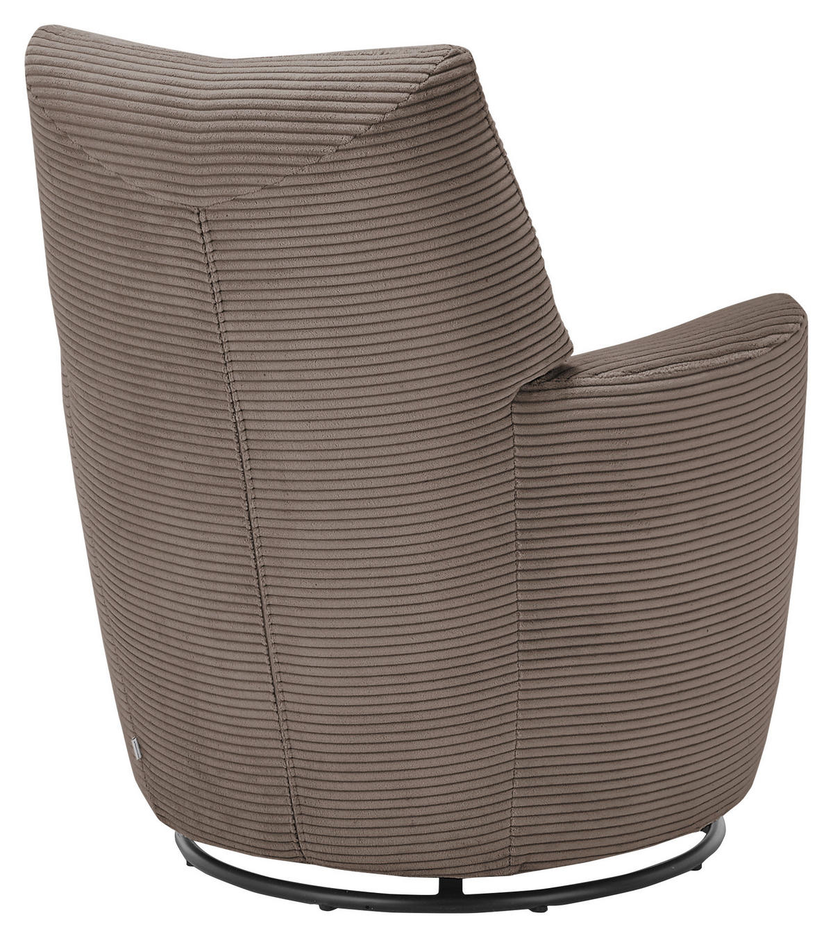 SESSEL Cord Greige    - Greige/Schwarz, Design, Textil/Metall (80/96/88cm) - SetOne by Musterring