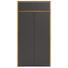 SCHUHSCHRANK 68/132,3/34 cm - Eichefarben/Anthrazit, Design, Glas/Holzwerkstoff (68/132,3/34cm) - Voleo SCHUHSCHRANK 68/132,3/34 cm - Eichefarben/Anthrazit, Design, Glas/Holzwerkstoff (68/132,3/34cm) - Voleo