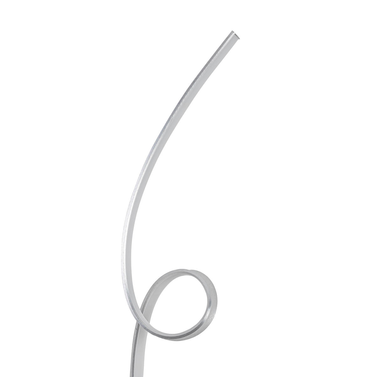 LAMPADAR CU LED - culoare aluminiu, Lifestyle, plastic/metal (24/30,3/156,7cm) - Novel
