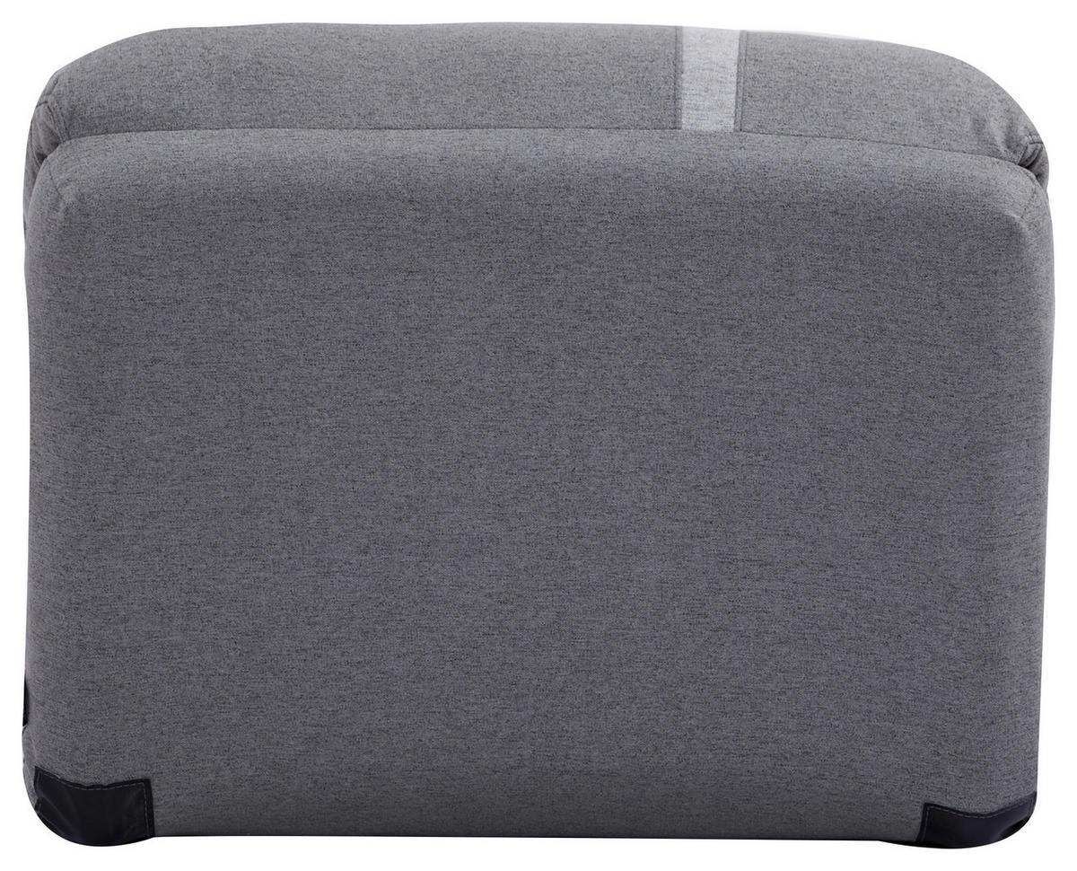 SCHLAFSESSEL  in Webstoff Dunkelgrau  - Dunkelgrau/Hellgrau, Design, Textil (78/58/82cm) - Livetastic