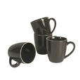 KAFFEEBECHERSET Bastia mocha 4-teilig  - Mokka, Trend, Keramik - Novel