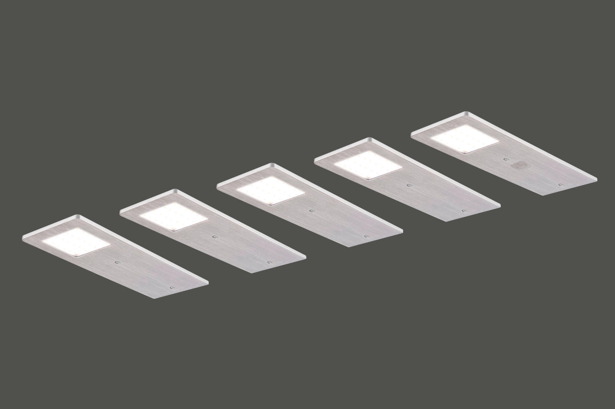 UNTERBAULEUCHTEN-SET 19/0,4/7 cm   - Alufarben, Basics, Metall (19/0,4/7cm)