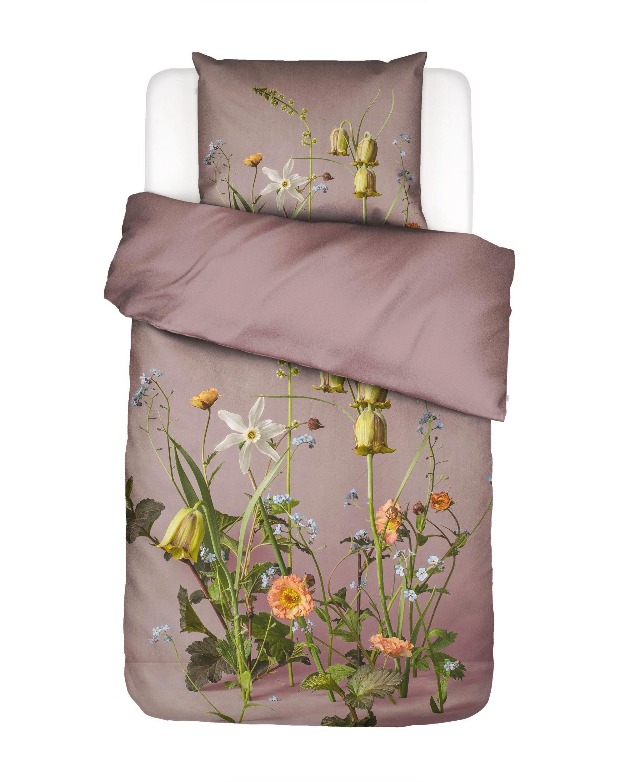 BETTWÄSCHE 2-teilig FICARIA Satin 155/220 cm  - Flieder, KONVENTIONELL, Textil (155/220cm) - Essenza