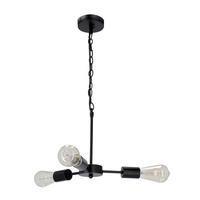 PENDELLEUCHTE Sparta 36/36/105 cm   - Schwarz, Design, Metall (36/36/105cm)