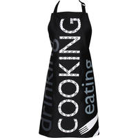 SCHÜRZE Schwarz, Weiß, Hellgrau  - Hellgrau/Schwarz, Basics, Textil (80/85cm)