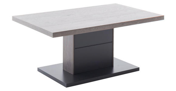 COUCHTISCH in Holz, Holzwerkstoff 105/65/45 cm - Eichefarben/Schwarz, Design, Holz/Holzwerkstoff (105/65/45cm) - Novel