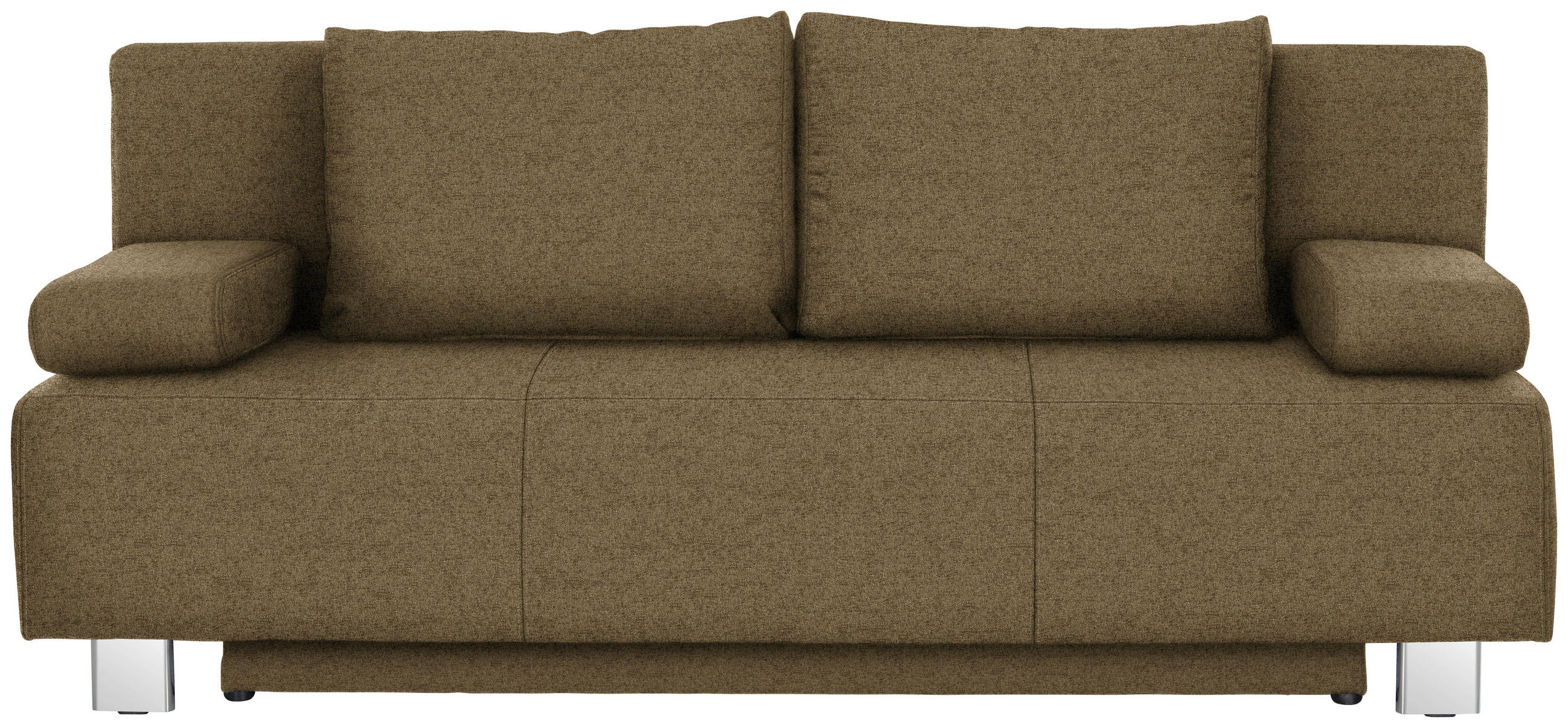 SCHLAFSOFA in Webstoff Hellgrün  - Chromfarben/Hellgrün, Design, Textil/Metall (197/88/89cm) - Xora