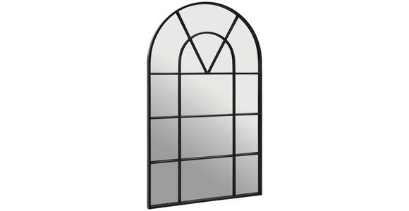 WANDSPIEGEL 60/100/3,5 cm    in Freiform  - Schwarz, Trend, Glas/Metall (60/100/3,5cm) - Xora