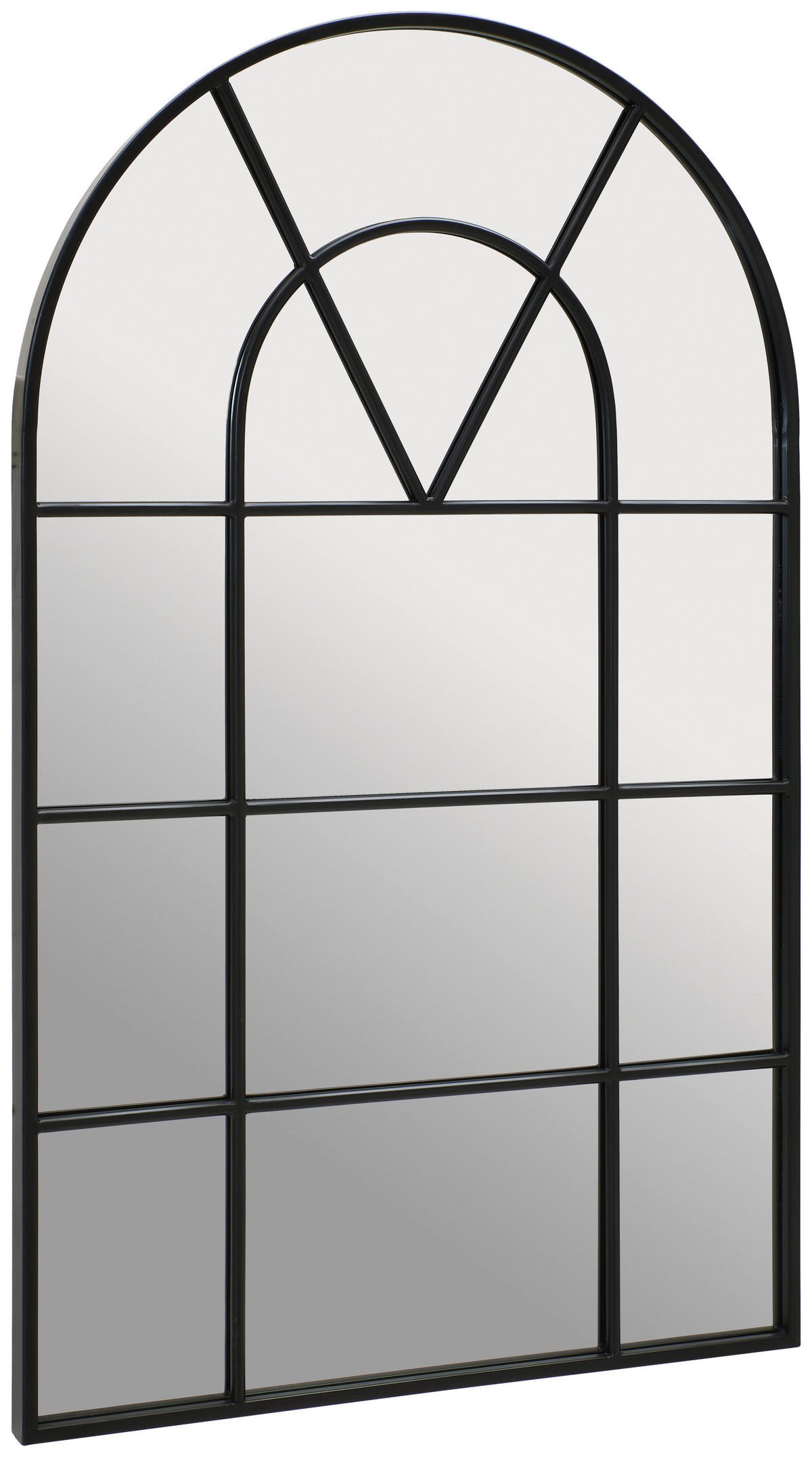 WANDSPIEGEL 60/100/3,5 cm    in Freiform  - Schwarz, Trend, Glas/Metall (60/100/3,5cm) - Xora