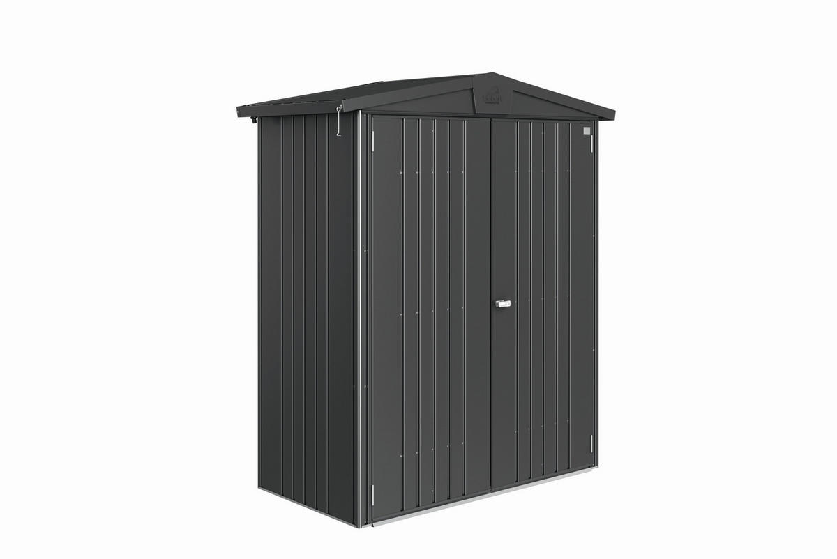 GERÄTEHAUS 172/196/84 cm  - Dunkelgrau, Basics, Metall (172/196/84cm) - Biohort