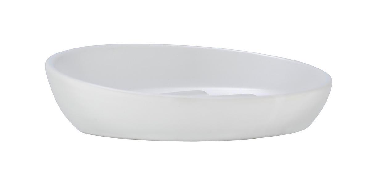 MISKA NA MYDLO biela - biela, Basics, keramika (11,5/3/11,5cm) - Wenko