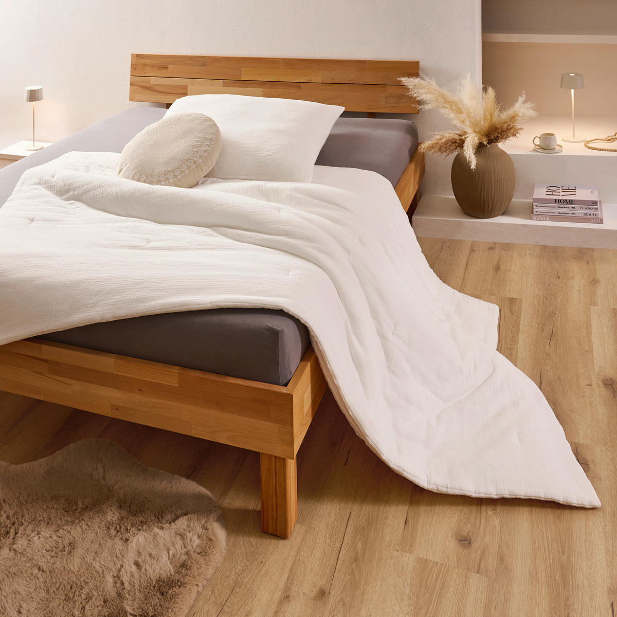 BETTENSET 140/200 cm  - Weiß, Basics, Textil (140/200cm) - Sleeptex