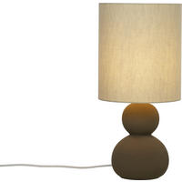 BORDSLAMPA 22/42/22 cm   - brun/cremefärgad, Design, metall/textil (22/42/22cm) - Best Price