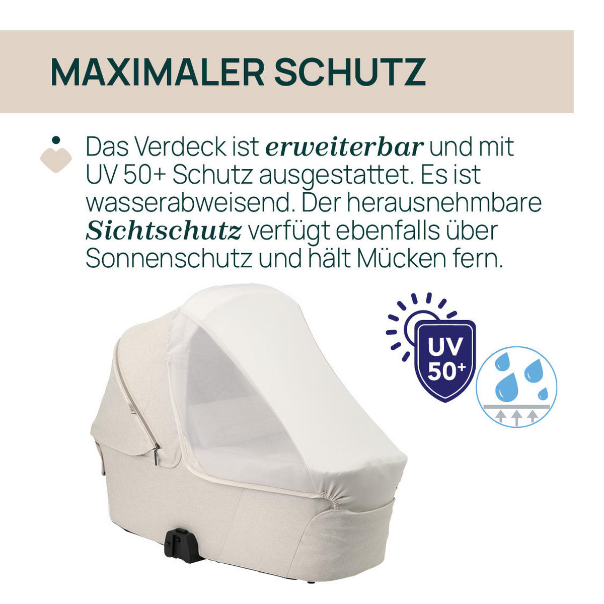 LIEGEWANNE Flexi  - Beige, Basics, Textil (43/64/83cm) - Chicco