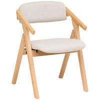 ARMLEHNSTUHL , inklusive Armlehnen , Webstoff  - Creme/Naturfarben, MODERN, Holz/Textil (53/78/47cm) - MID.YOU