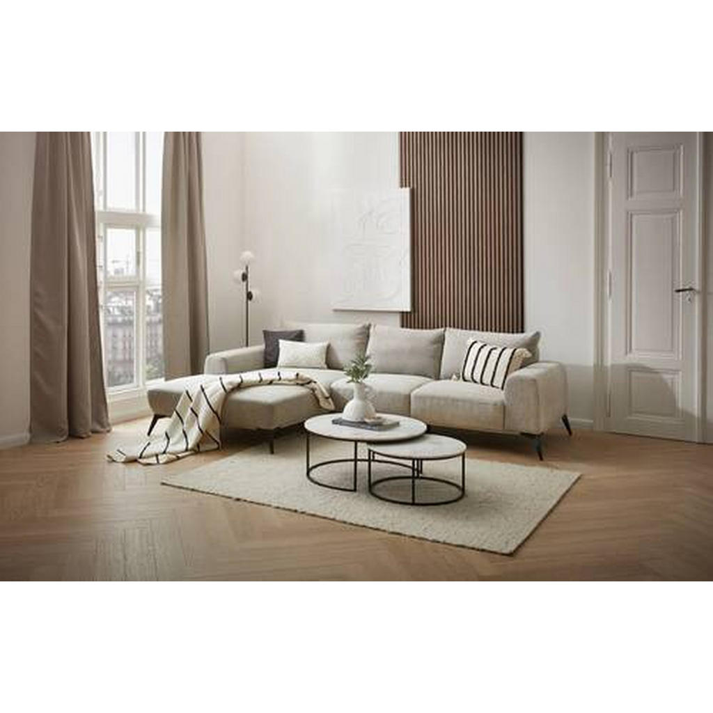 Thumbnail - Stylife Ecksofa, Dunkelgelb, Textil, 3-Sitzer, Füllung: Schaumstoff, Ottomane links, L-Form, 298x187 cm, Stoffauswahl, s...