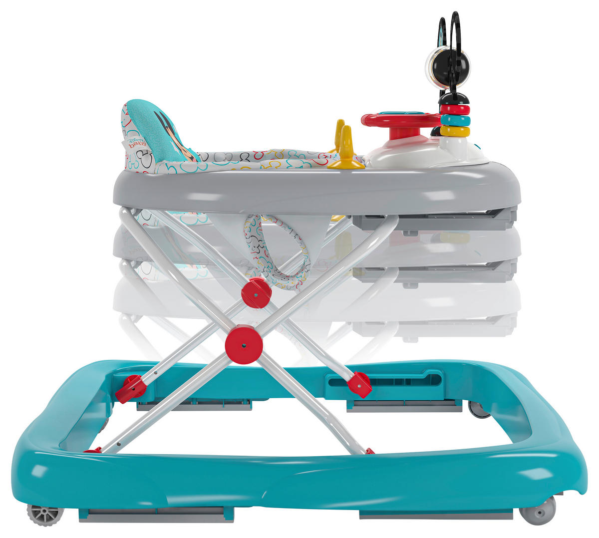 LAUFLERNWAGEN  - Blau/Multicolor, Basics, Kunststoff/Textil (68,6/63,5/61cm)