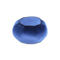 TABURETKA „PUFF“, 65/35/65 cm - modrá, Modern, textil (65/35/65cm) - Livetastic