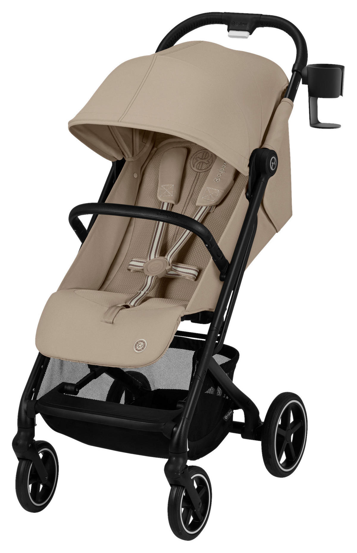 BUGGY Beezy  - Beige/Schwarz, Basics, Textil/Metall (29/65/10,1cm) - cybex GOLD