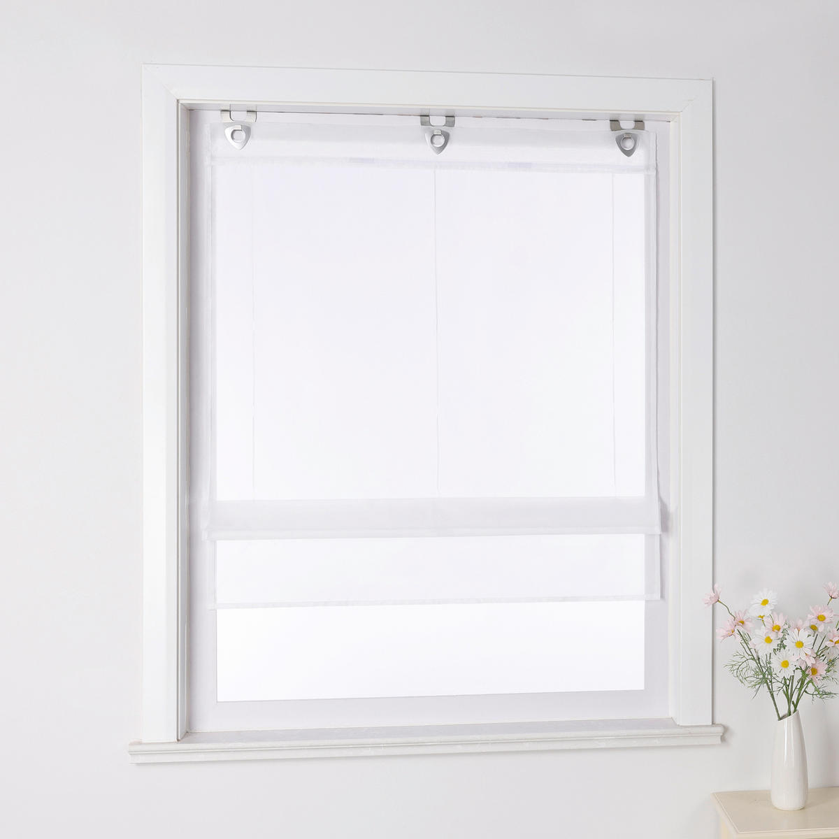 FALTROLLO  transparent  80/150 cm    - Weiß Hochglanz, Basics, Textil (80/150cm)