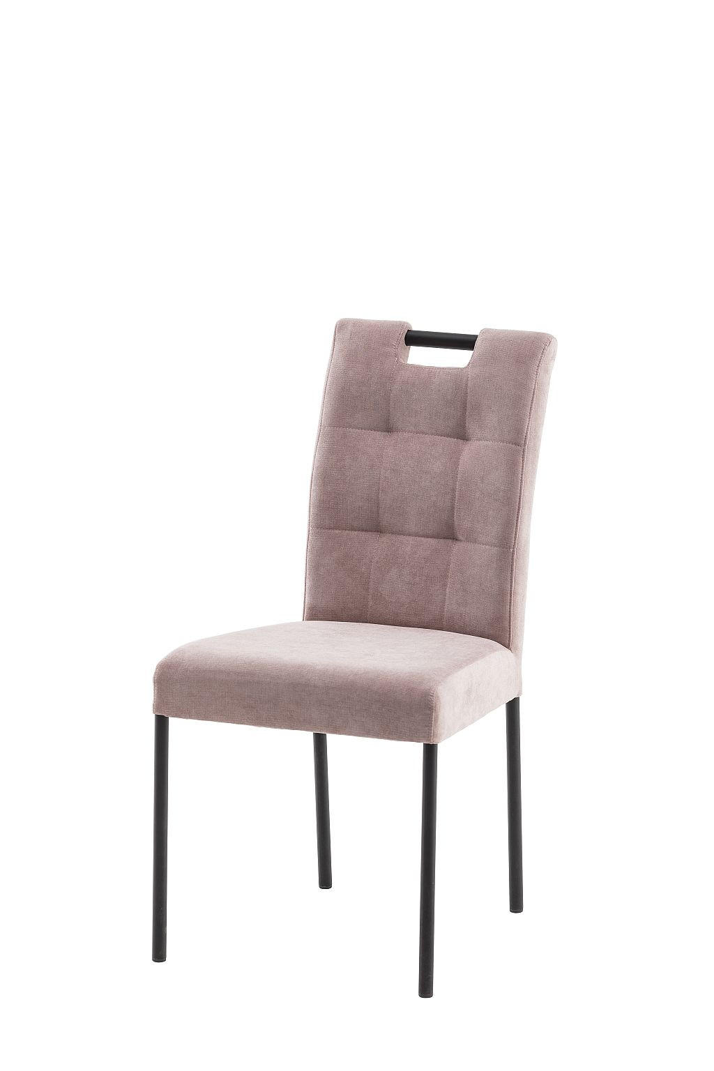 STOLICA  tamno ružičasta  metal, tekstil      - tamno ružičasta/crna, Moderno, metal/tekstil (46/91/61cm)
