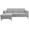 ECKSOFA Looks VII Silberfarben Webstoff  - Silberfarben/Schwarz, Design, Textil/Metall (214/146cm) - LOOKS by W.Joop