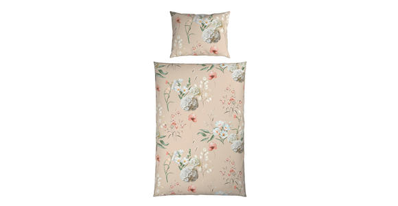 WENDEBETTWÄSCHE 2-teilig Flanell 140/200 cm  - Beige, KONVENTIONELL, Textil (140/200cm) - Esposa