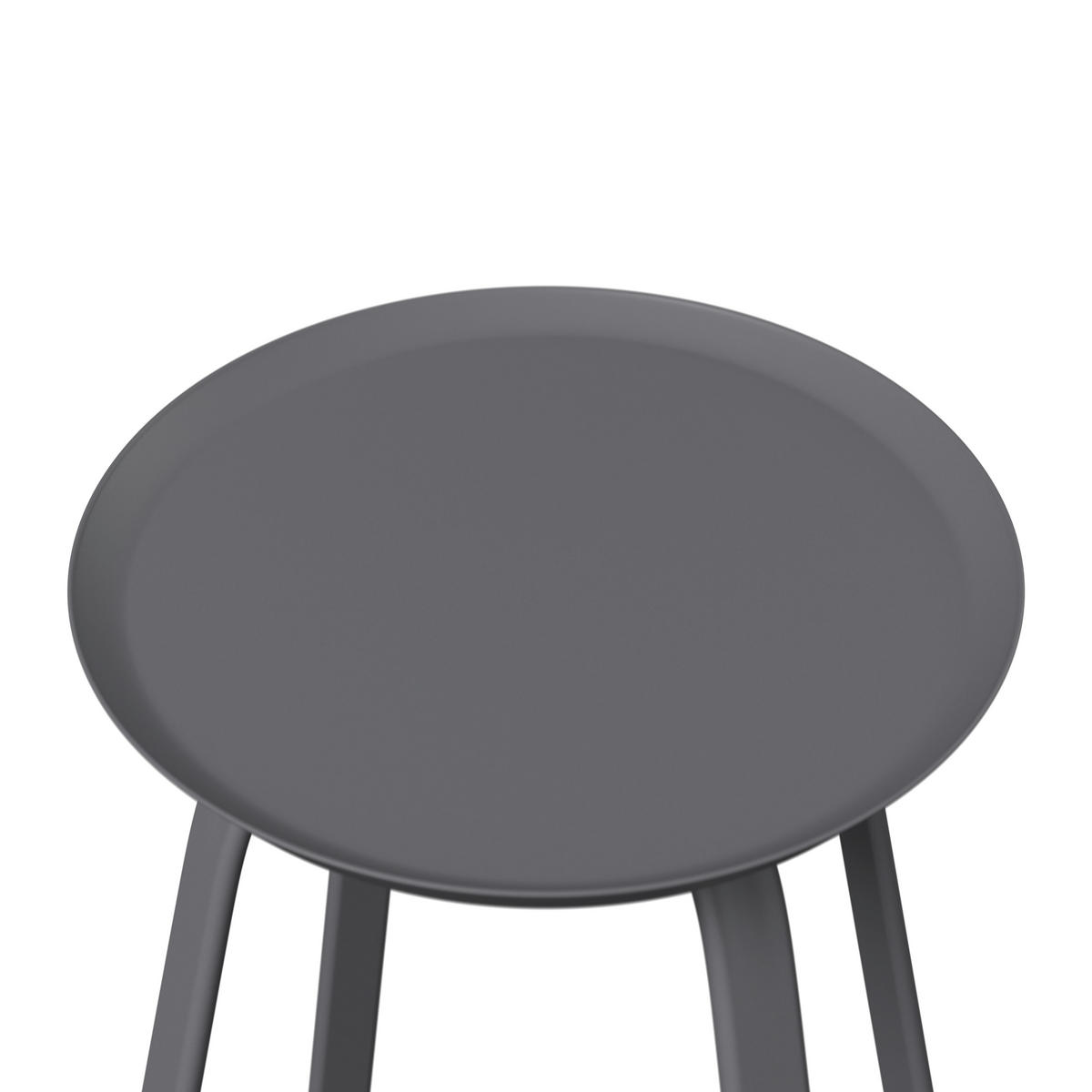 BEISTELLTISCH Metall 40/40/46 cm  - Anthrazit, Design, Metall (40/40/46cm) - Ambia Garden