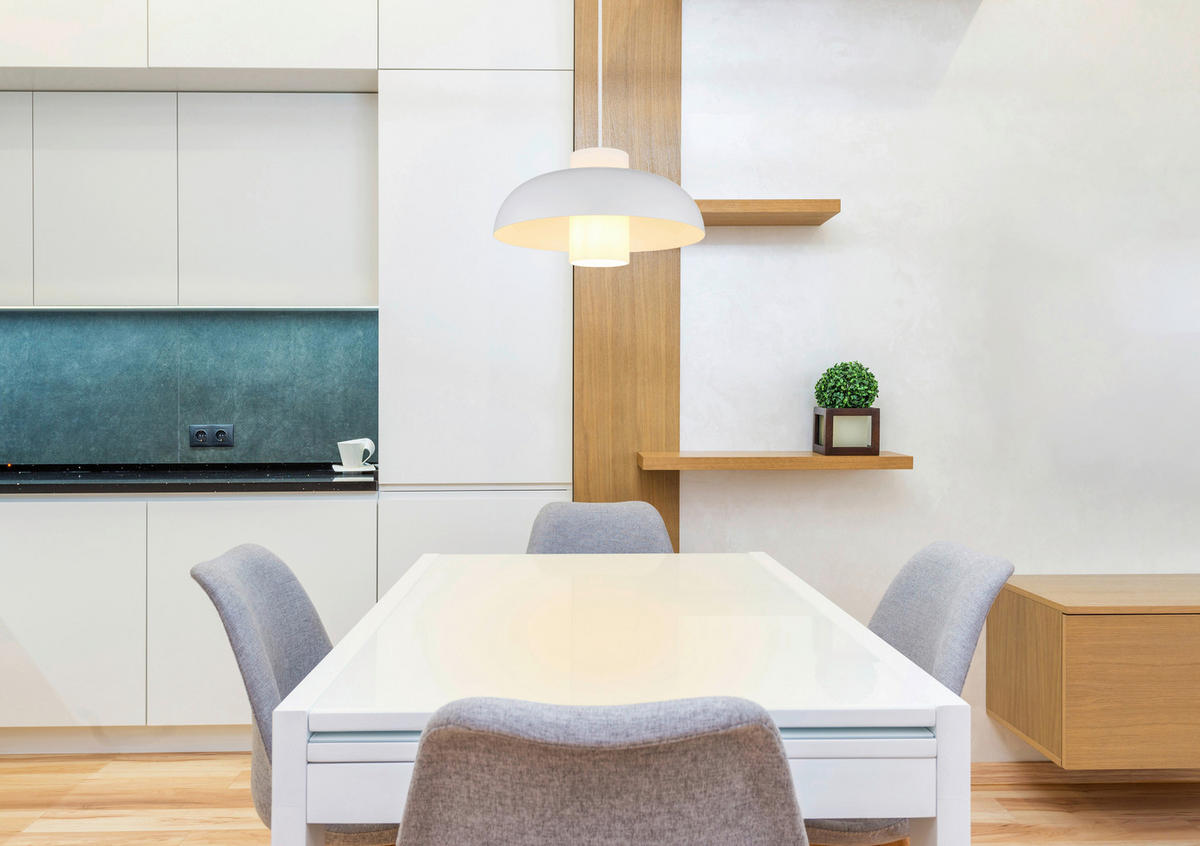 HÄNGELEUCHTE 38/120 cm    - Weiss/Opal, Trend, Glas/Textil (38/120cm) - Globo
