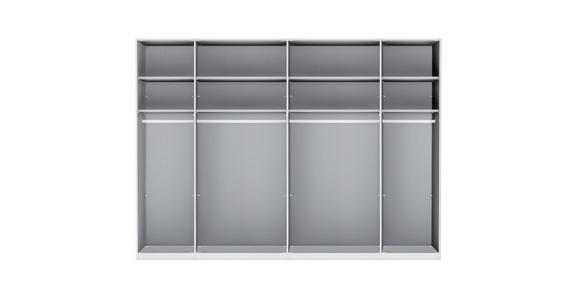 DREHTÜRENSCHRANK 300/216/58 cm 6-türig Graphitfarben - Schwarz/Graphitfarben, Design, Glas/Holzwerkstoff (300/216/58cm) - Novel