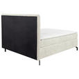 BOXSPRINGBETT 180/200 cm  in Greige  - Greige/Schwarz, Design, Textil/Metall (180/200cm) - Esposa