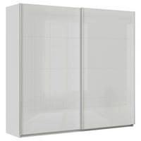 SCHWEBETÜRENSCHRANK  in Seidengrau  - Seidengrau/Alufarben, KONVENTIONELL, Glas/Holzwerkstoff (225/210/62cm) - Xora