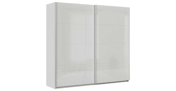 SCHWEBETÜRENSCHRANK  in Seidengrau  - Seidengrau/Alufarben, KONVENTIONELL, Glas/Holzwerkstoff (225/210/62cm) - Xora