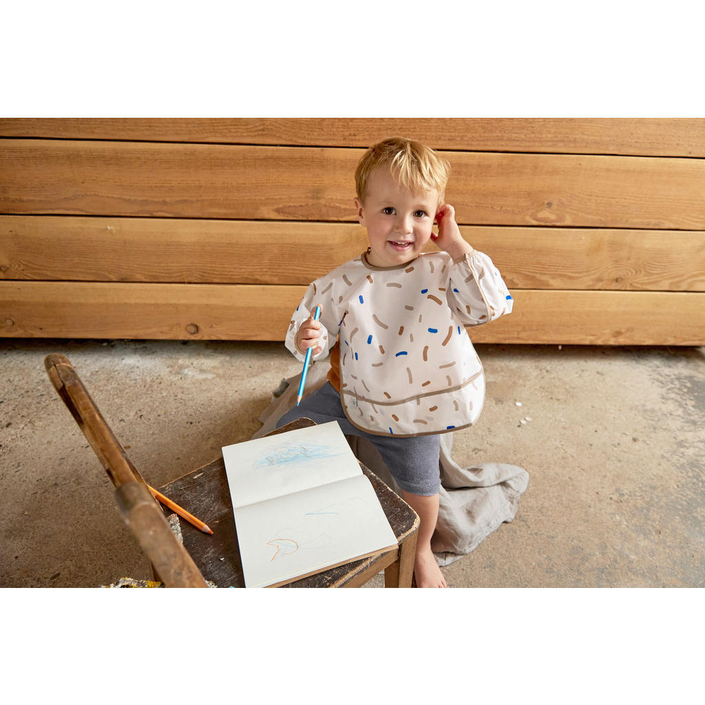 Thumbnail - Lässig Ärmellätzchen Little Mateys, Transparent, Braun, Blau, Textil, Tier, 0.3x36x80 cm, Oeko-Tex® Standard 100, BPA-fr...