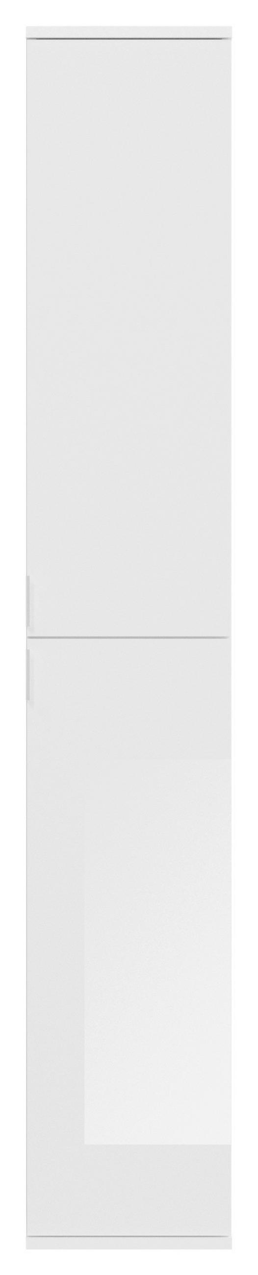 VÍCEÚČELOVÁ SKŘÍŇ, bílá, 32,5/193/37 cm - bílá/černá, Moderní, kov/kompozitní dřevo (32,5/193/37cm) - MID.YOU