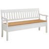 SITZBANK 169/93/58 cm Weiß, Laugenfarbig Kiefer massiv  - Laugenfarbig/Weiß, ROMANTIK / LANDHAUS, Holz (169/93/58cm) - Boxxx