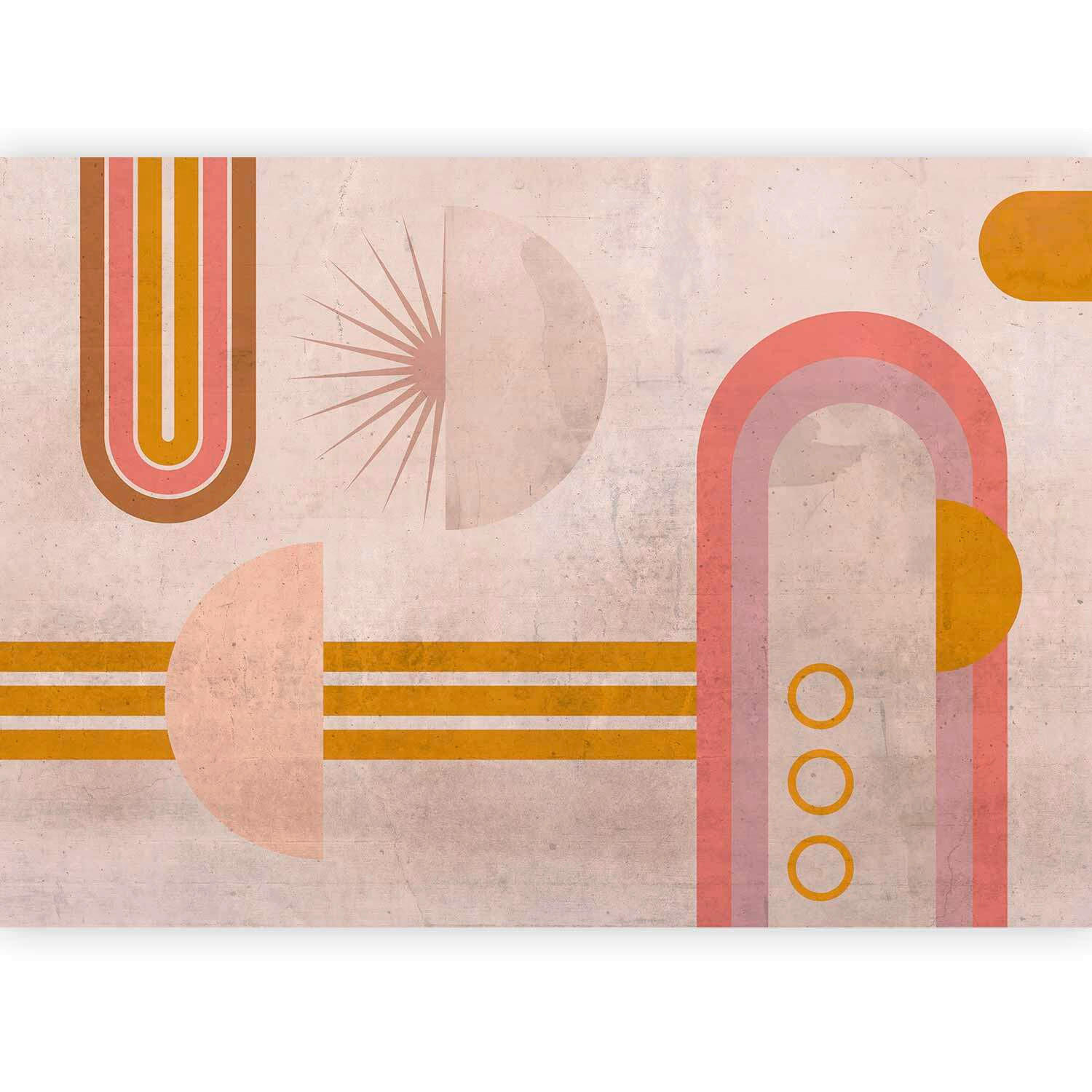 FOTOTAPET 250/175 cm  - pink/brun, Lifestyle, textil (250/175cm) - artgeist