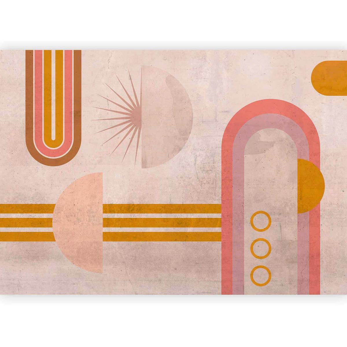 FOTOTAPET 250/175 cm  - pink/brun, Lifestyle, textil (250/175cm) - artgeist